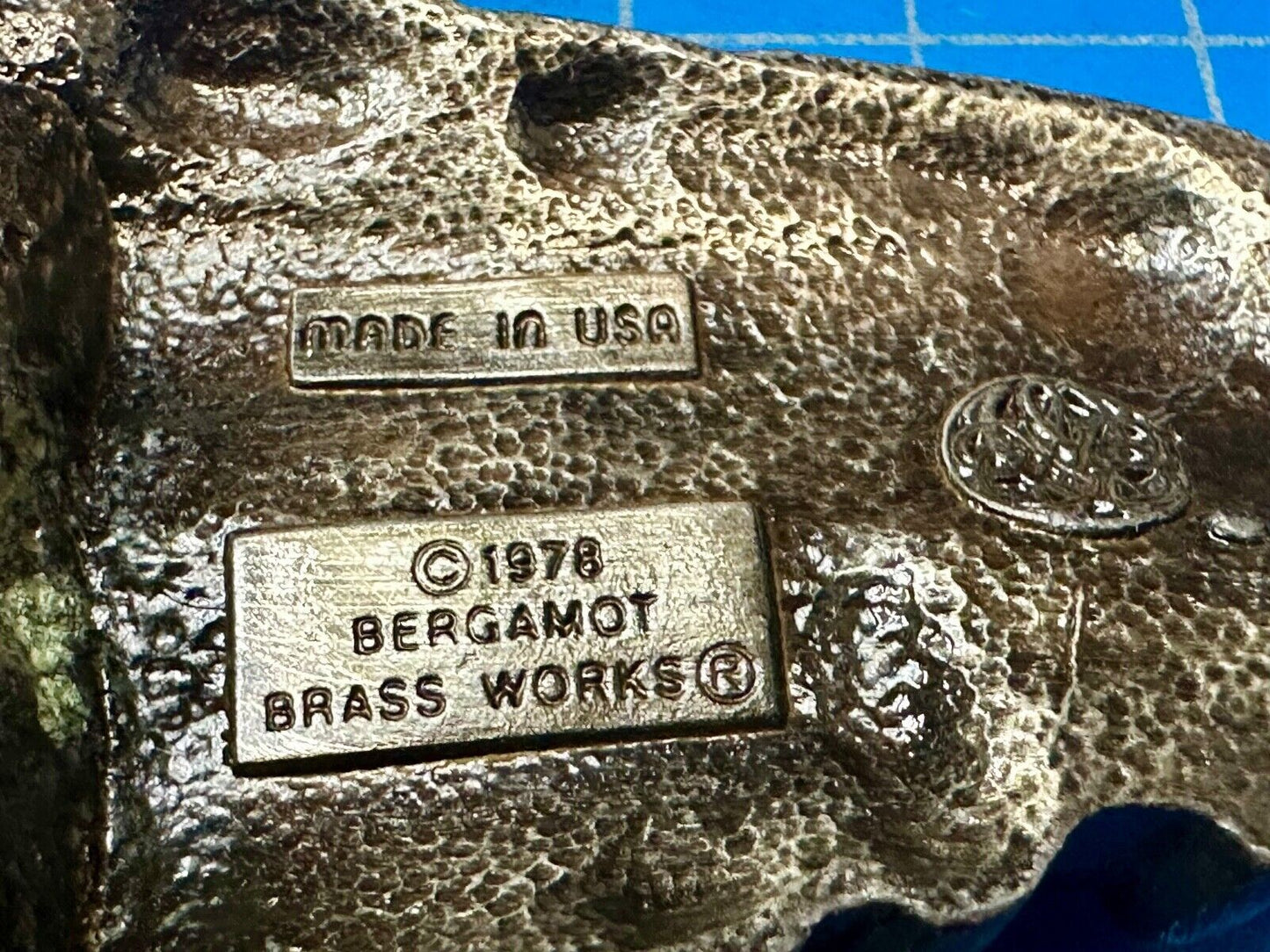 Train Steam Locomotive #1002 Vintage 1978 Cutout RR Bergamot Belt Buckle