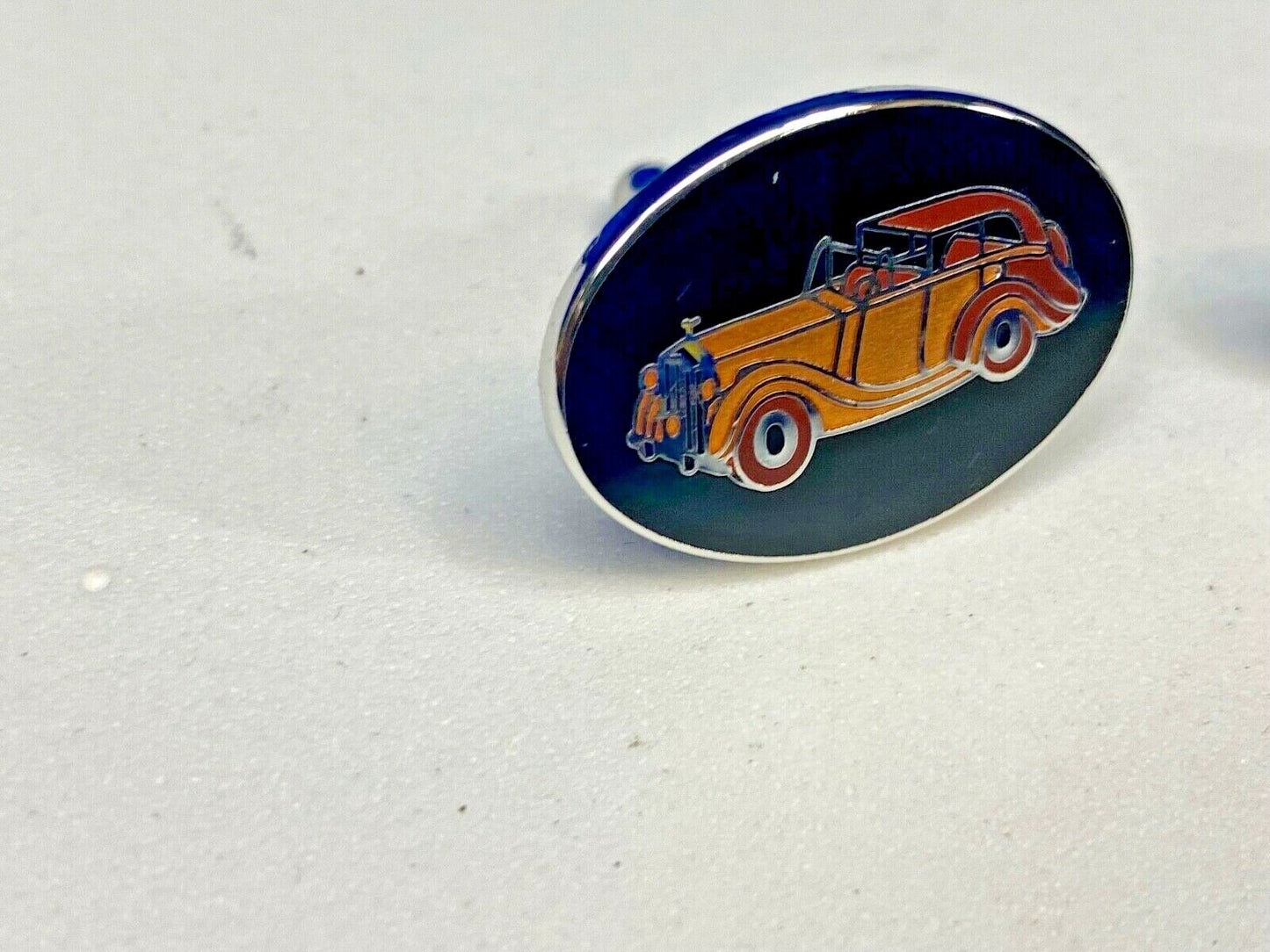 Vintage Car Collectors Mens Cufflinks In Original Brown Gift Box