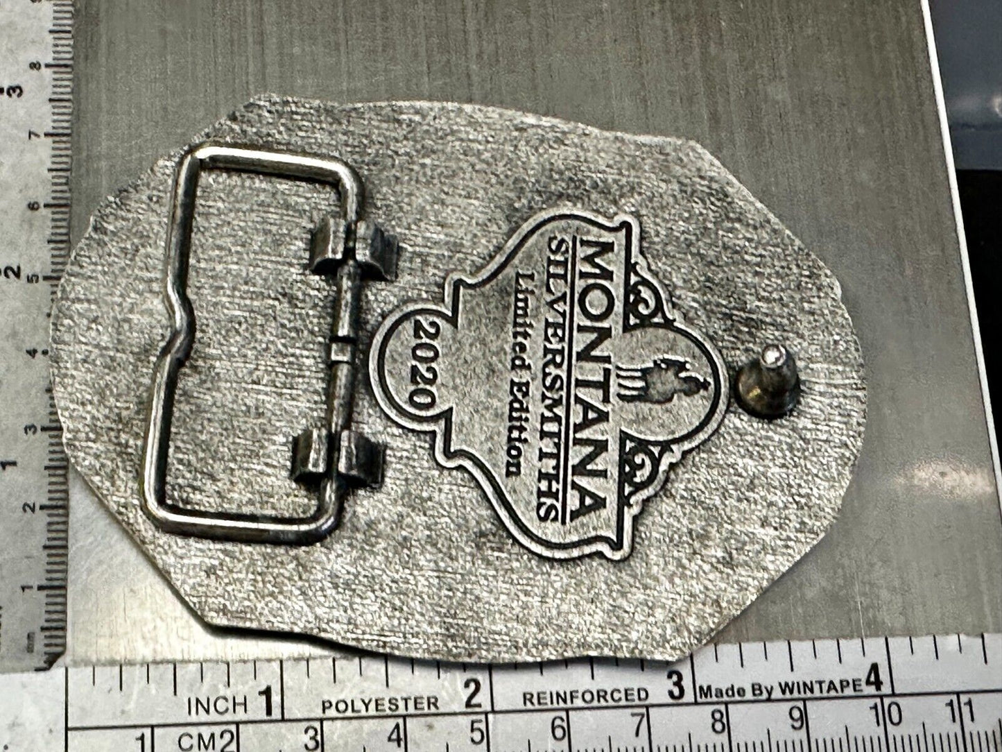 2020 Pendleton Whiskey Let'er Buck Rodeo Cowboy Montana Silversmiths Belt Buckle
