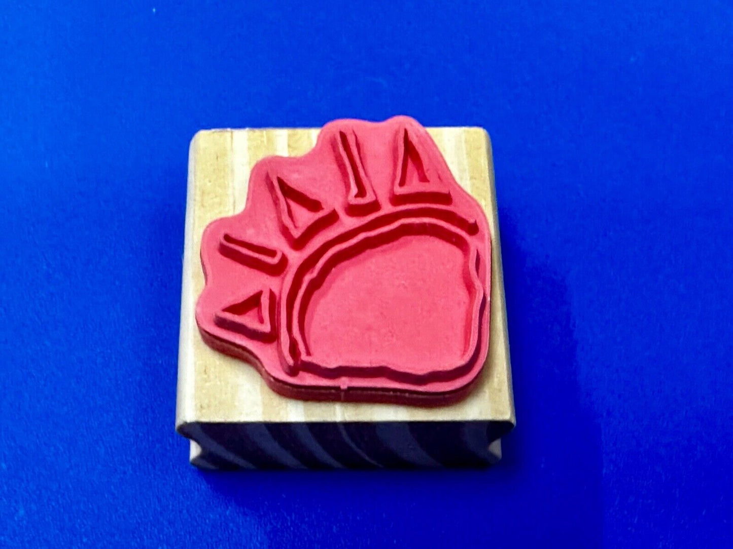Bear Animal Paw Print - NOS 1.5" Rubber Stamp for Crafting and Card Making