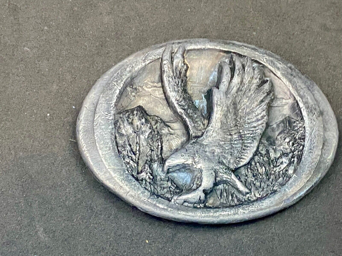 1988 Colorado American Patriotic Eagle Belt Buckle C&J