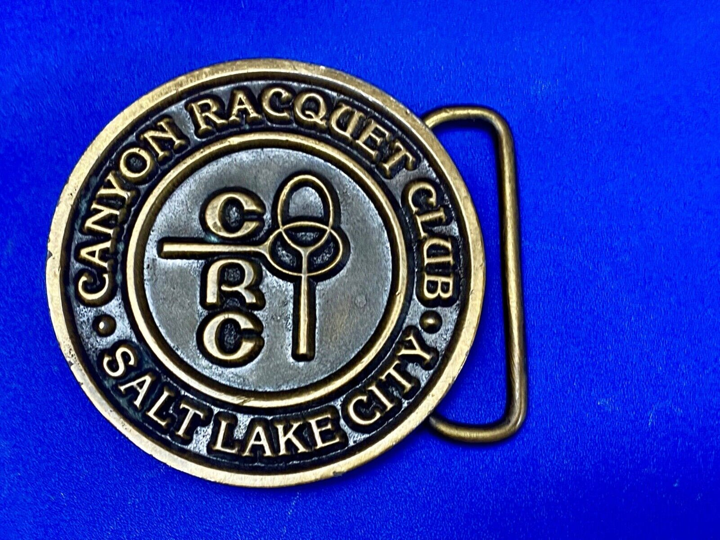 Vintage CRC - Salt Lake City Canyon Racquet club restored belt buckle