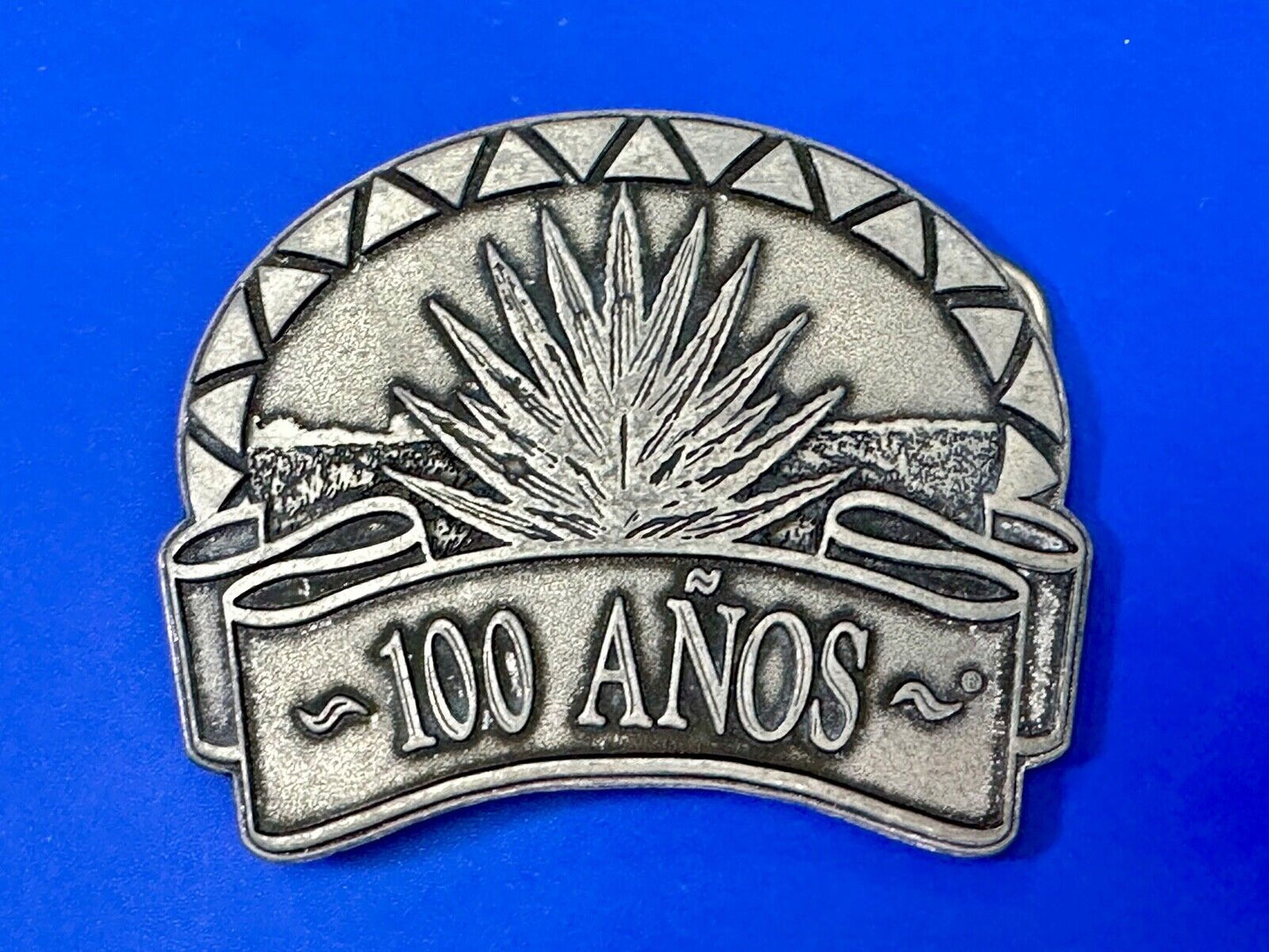 Tequila 100 Anos Tequila Collectors large Metal Belt Buckle