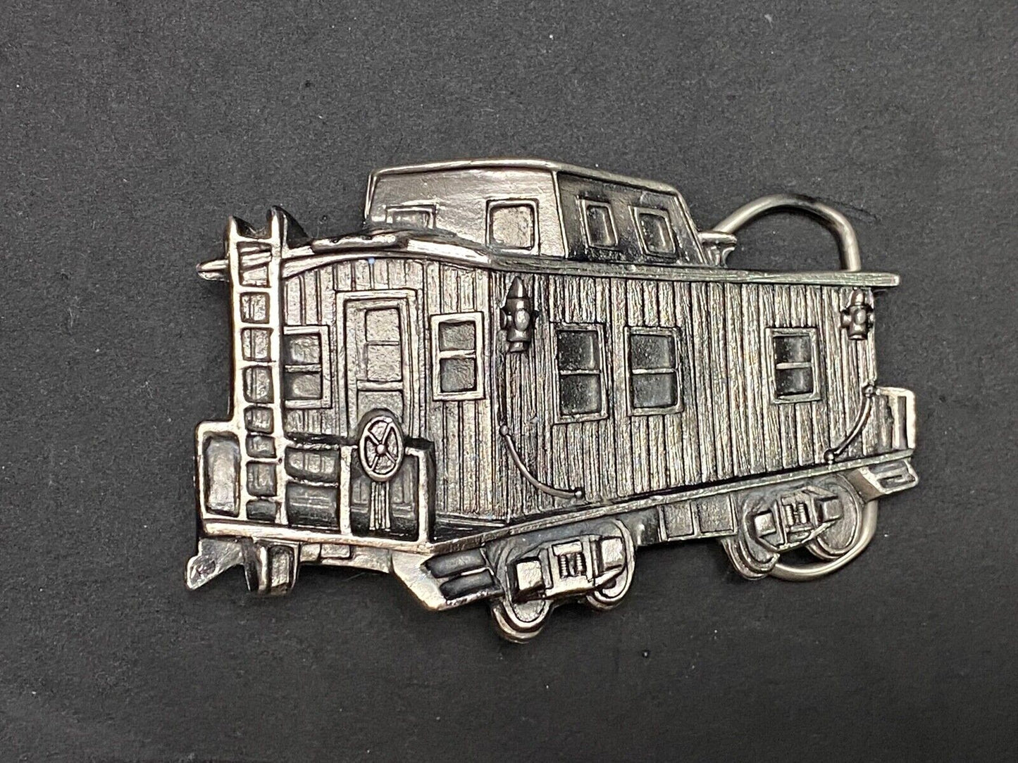 Train Caboose Collectors Belt Buckle Great American Buckle Co 1979 Made USA