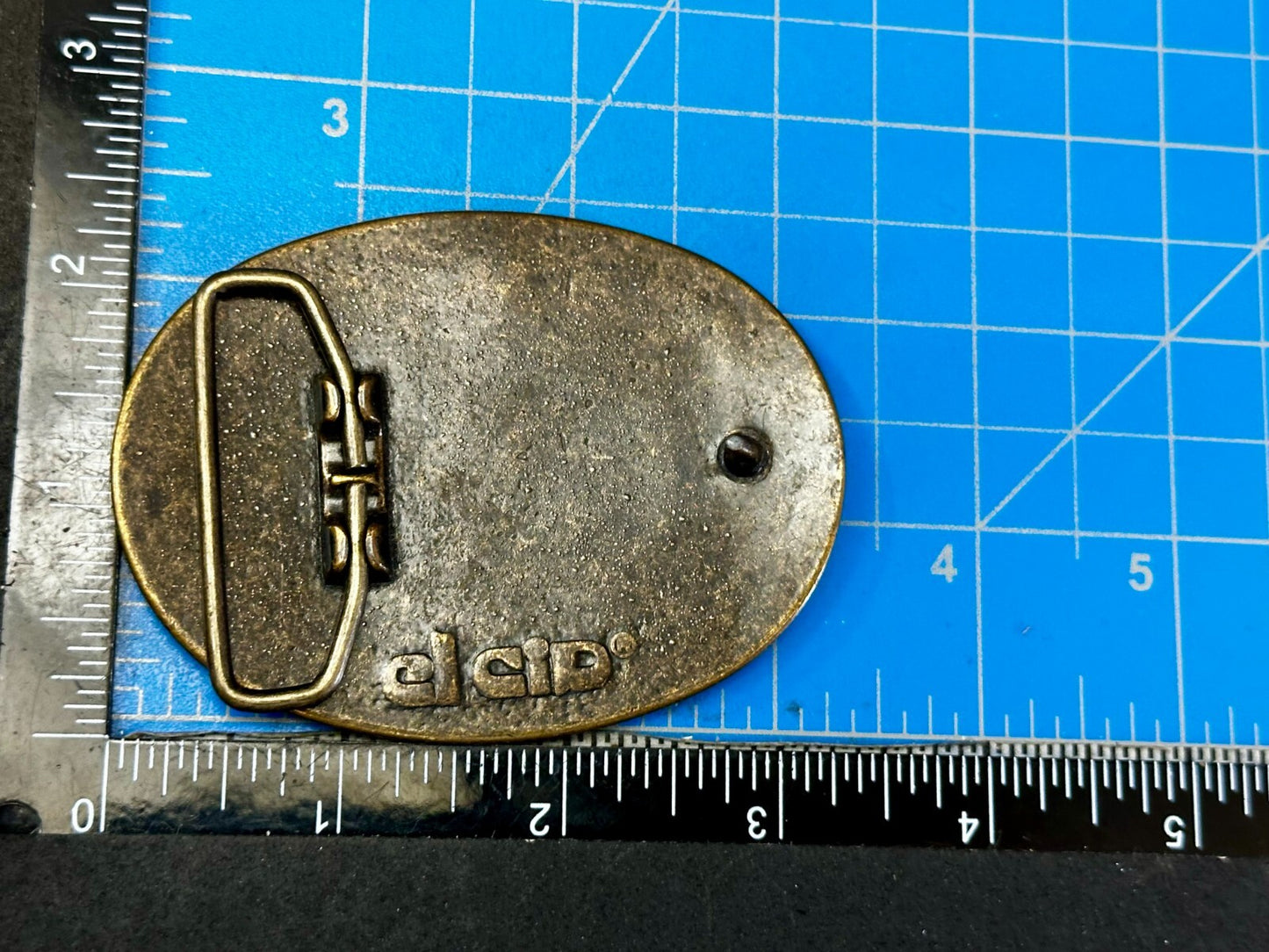 The Great Outdoor American Adventure Promo Leather on Metal El Cid Belt Buckle