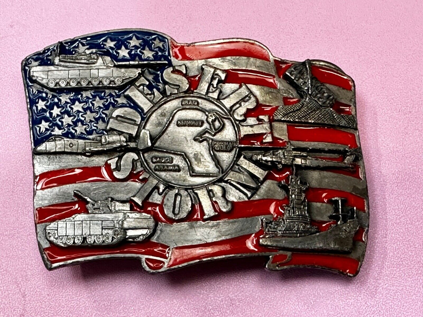 1991 Siskiyou Operation Desert Storm Belt Buckle P-92 -All Military