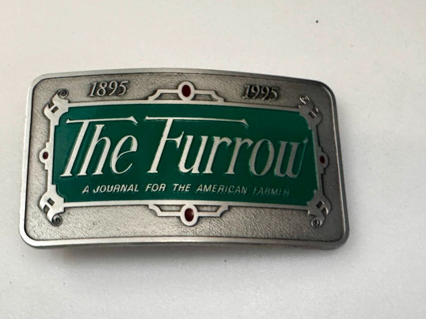 The Furrow A Journal For The American Farmer VTG 1995 NOS John Deere Belt Buckle