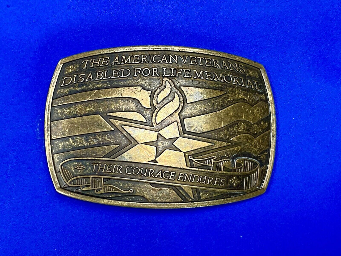 American Veterans Disabled For Life Memorial Commemorative Belt Buckle