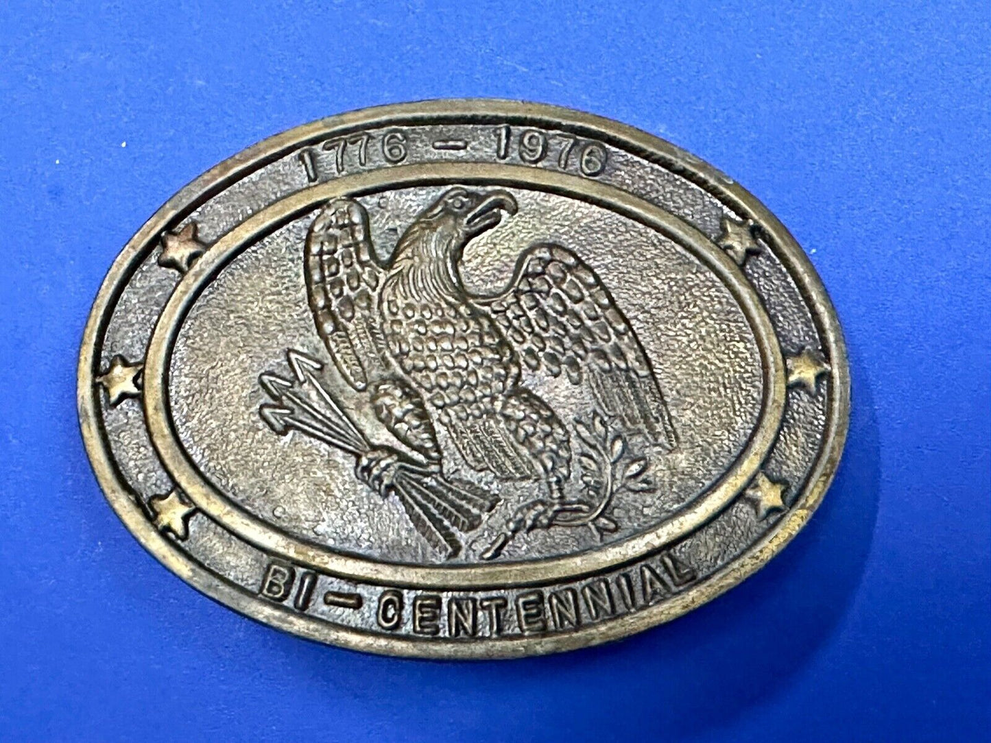 Bicentennial USA America 1776 - 1976 Eagle Arrows Vintage belt buckle