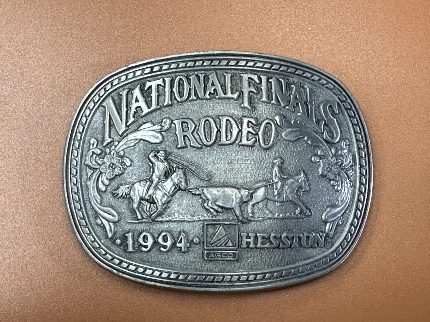 1994 Adult Sized NFR National Finals Rodeo ADM belt buckle