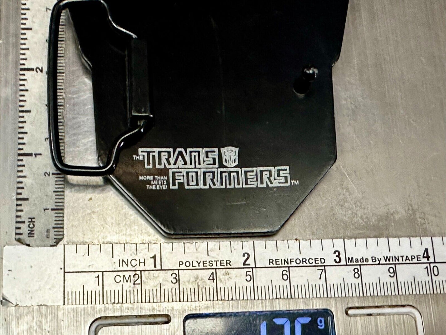 The Transformers Autobot More Than Meet The Eyes Symbol Red Cutout Belt Buckle