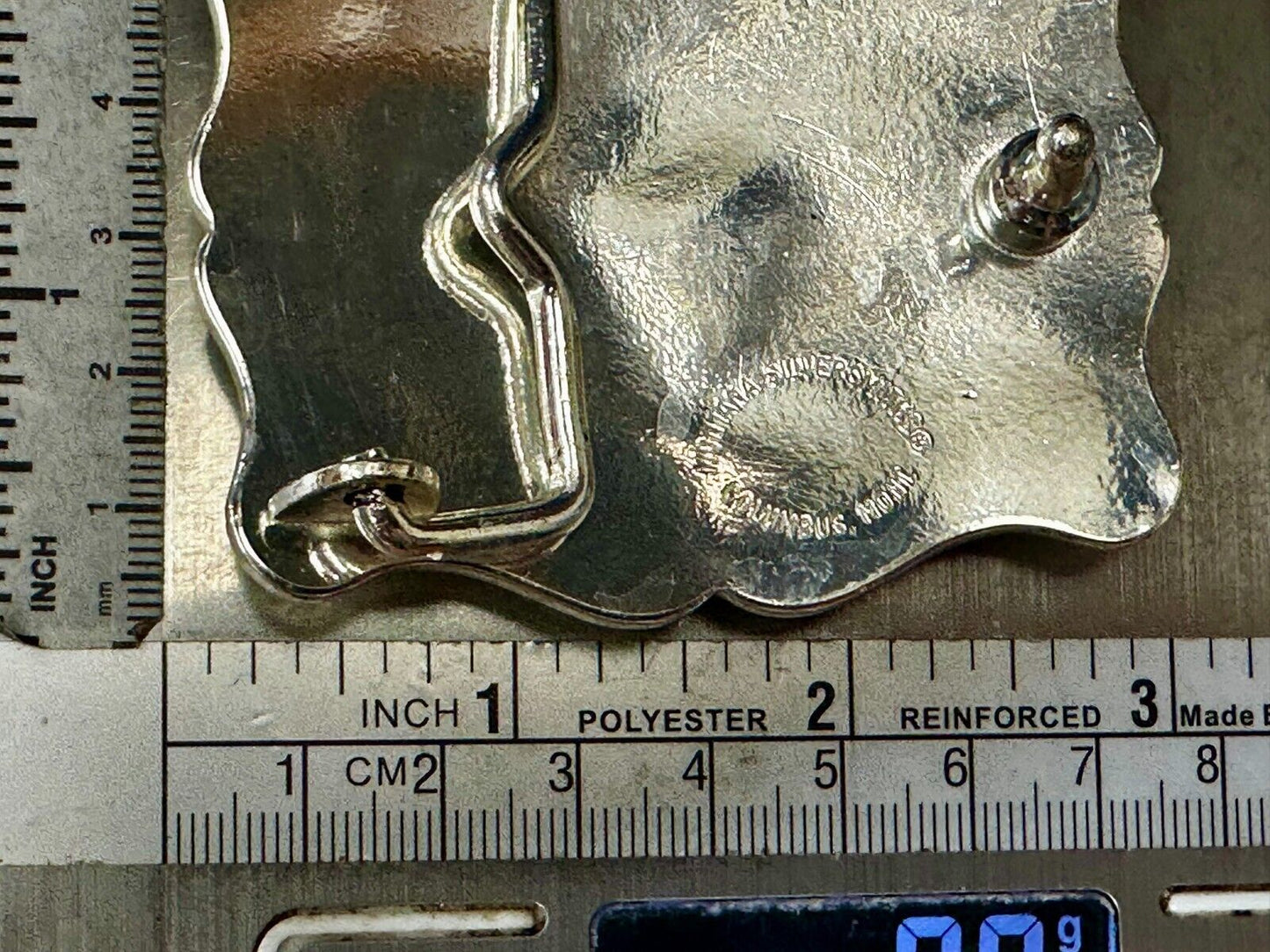 Texas Longhorn Steer Rodeo Bull Two Tone Belt Buckle by Montana Silversmiths