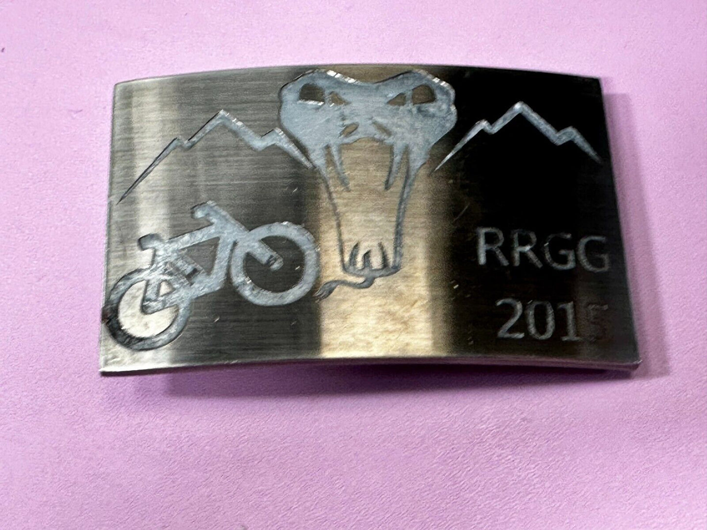 2015 RRGG Viper Logo Event Trail Mountain BMX Bike Race Ride Biker Belt Buckle