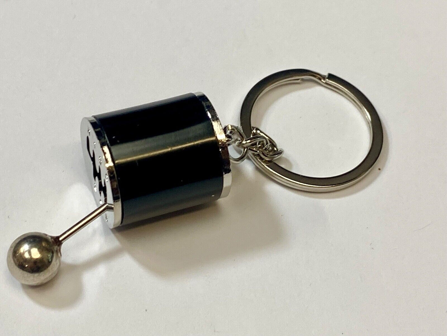 Black Finish Gear Box Shifter Key Chain Fob Ring Keychain - Fast USA shipping!