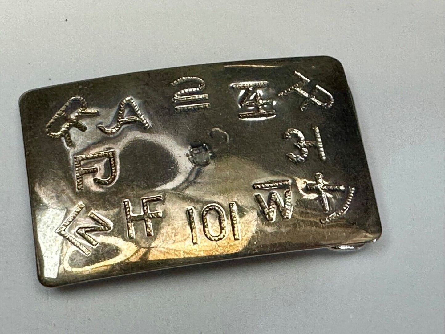Vintage Chambers Western Cattle Branding Signs Belt Buckle without Centerpiece