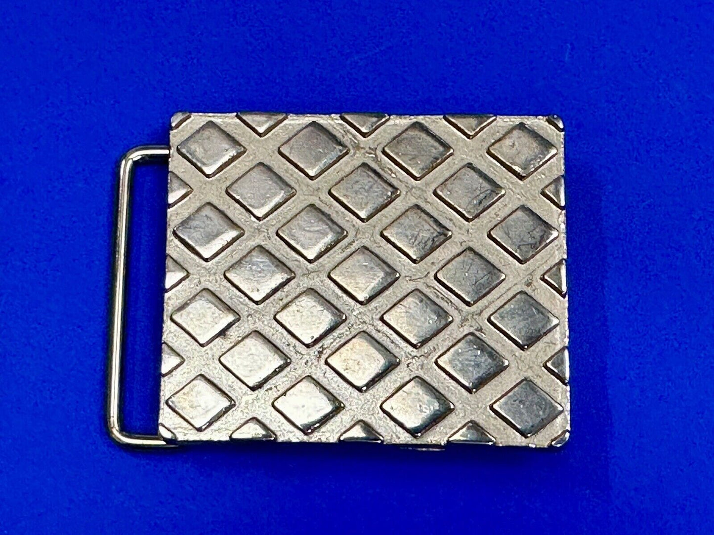 Vintage gold tone weave pattern formal replacement dress belt buckle