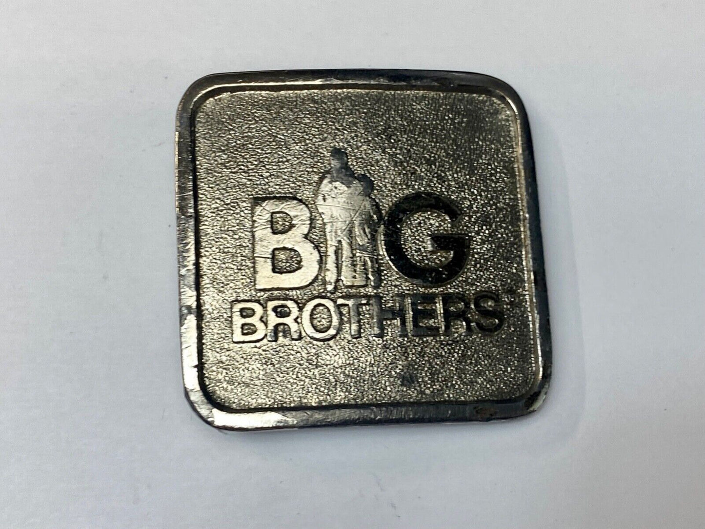 BIG BROTHERS COMMEMORATIVE BELT BUCKLE! VINTAGE! 1970s! WYOMING STUDIO ART WORKS