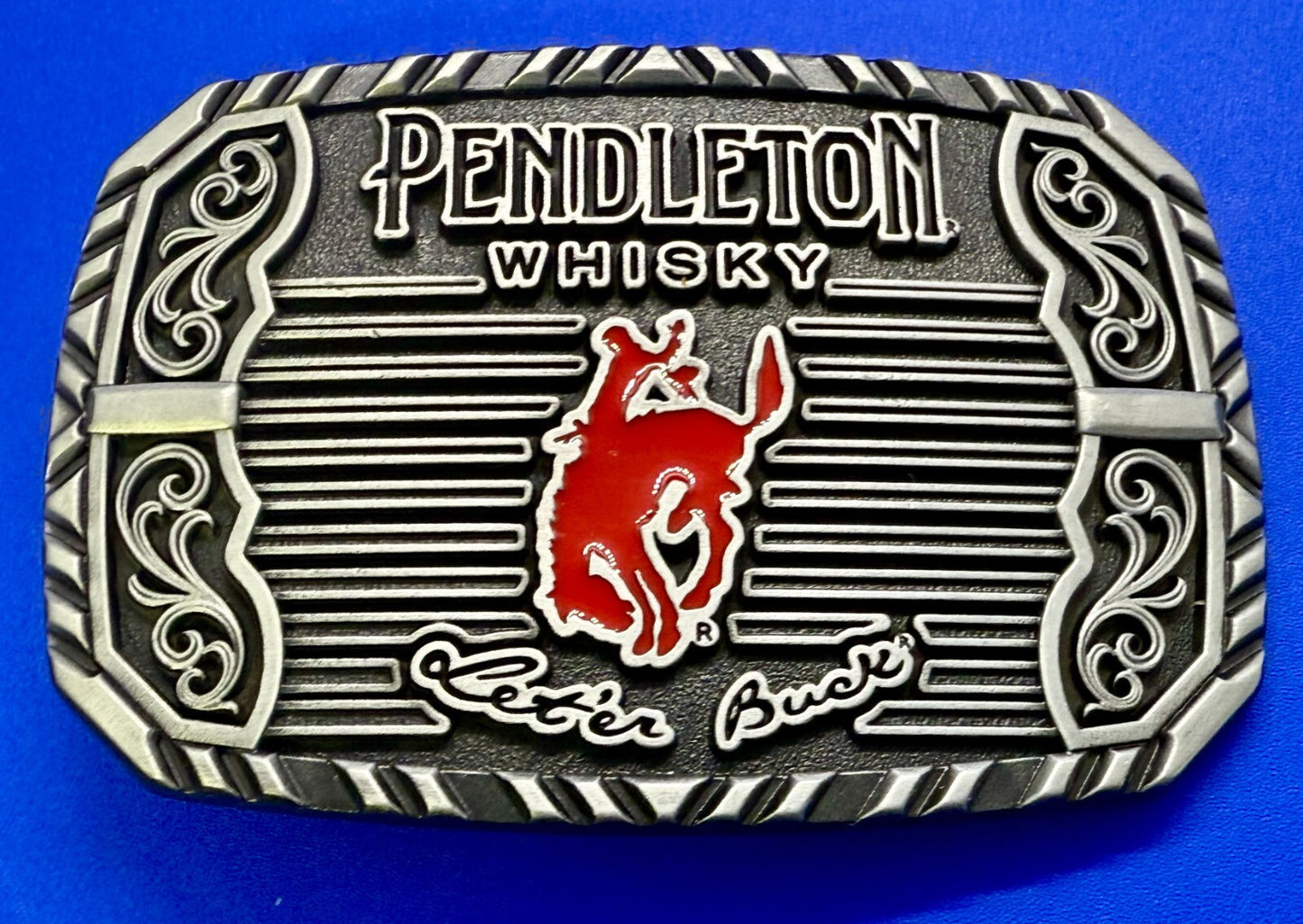 2025 Pendleton Whiskey Let'er Buck Rodeo Cowboy Montana Silversmiths Belt Buckle