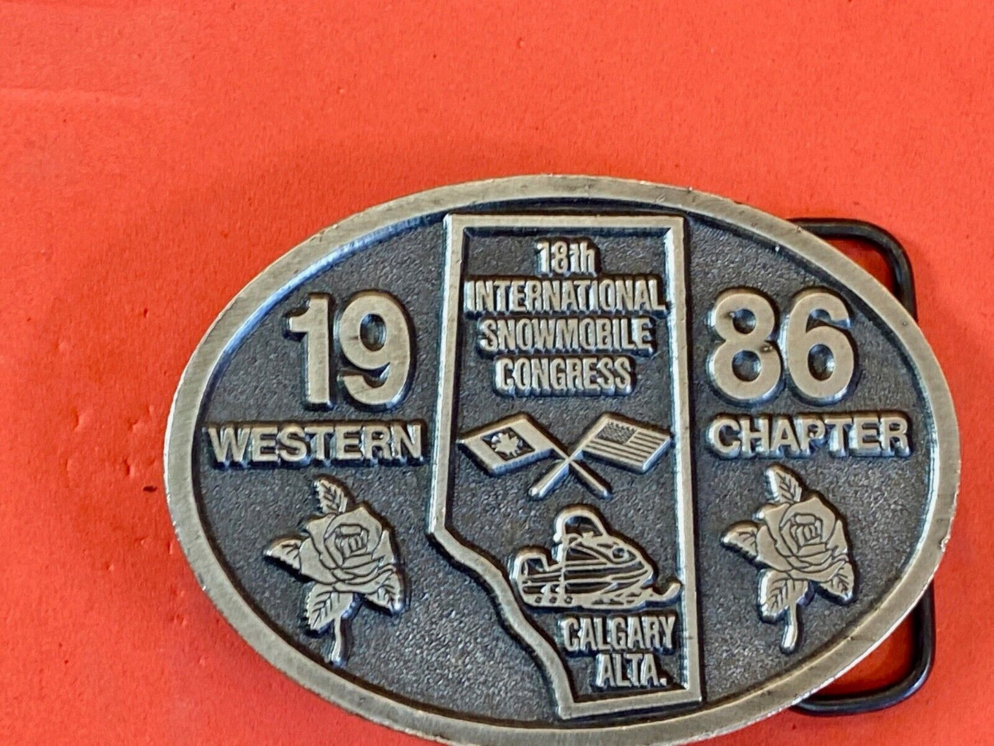 1987 **International Snowmobile Congress** Western Chapter Buckle