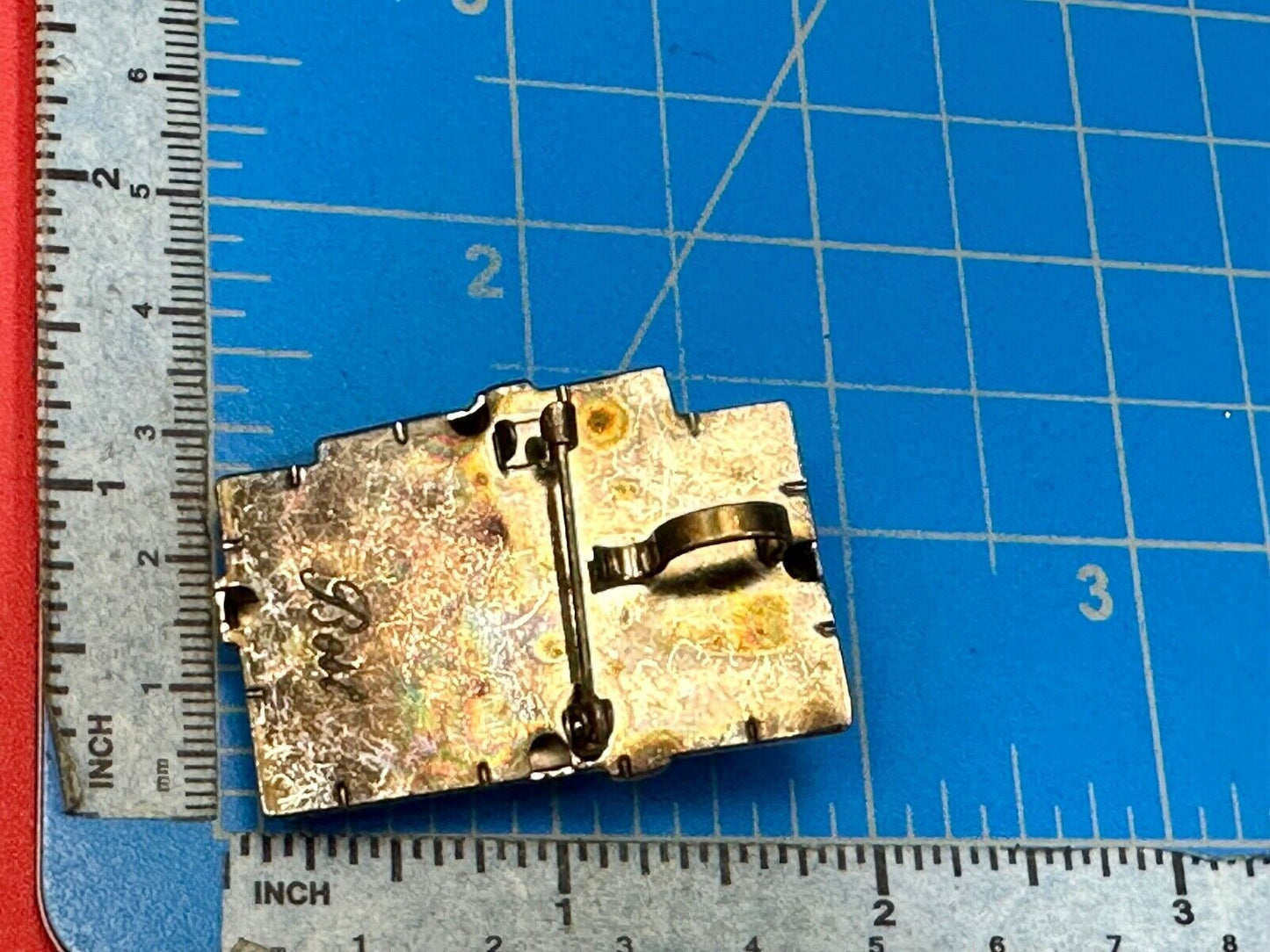 Vintage BEST Christmas Brooch Gift Present Gold Silver Two Tone Pin or PENDANT