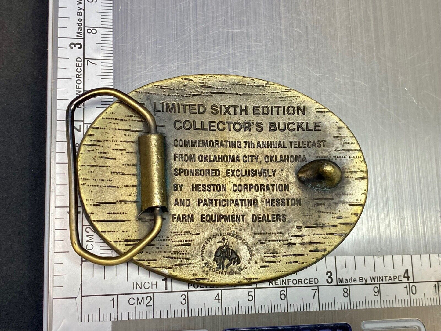 1980 Nfr Hesston Rodeo Finals, Limited Edition Collector's Belt Buckle