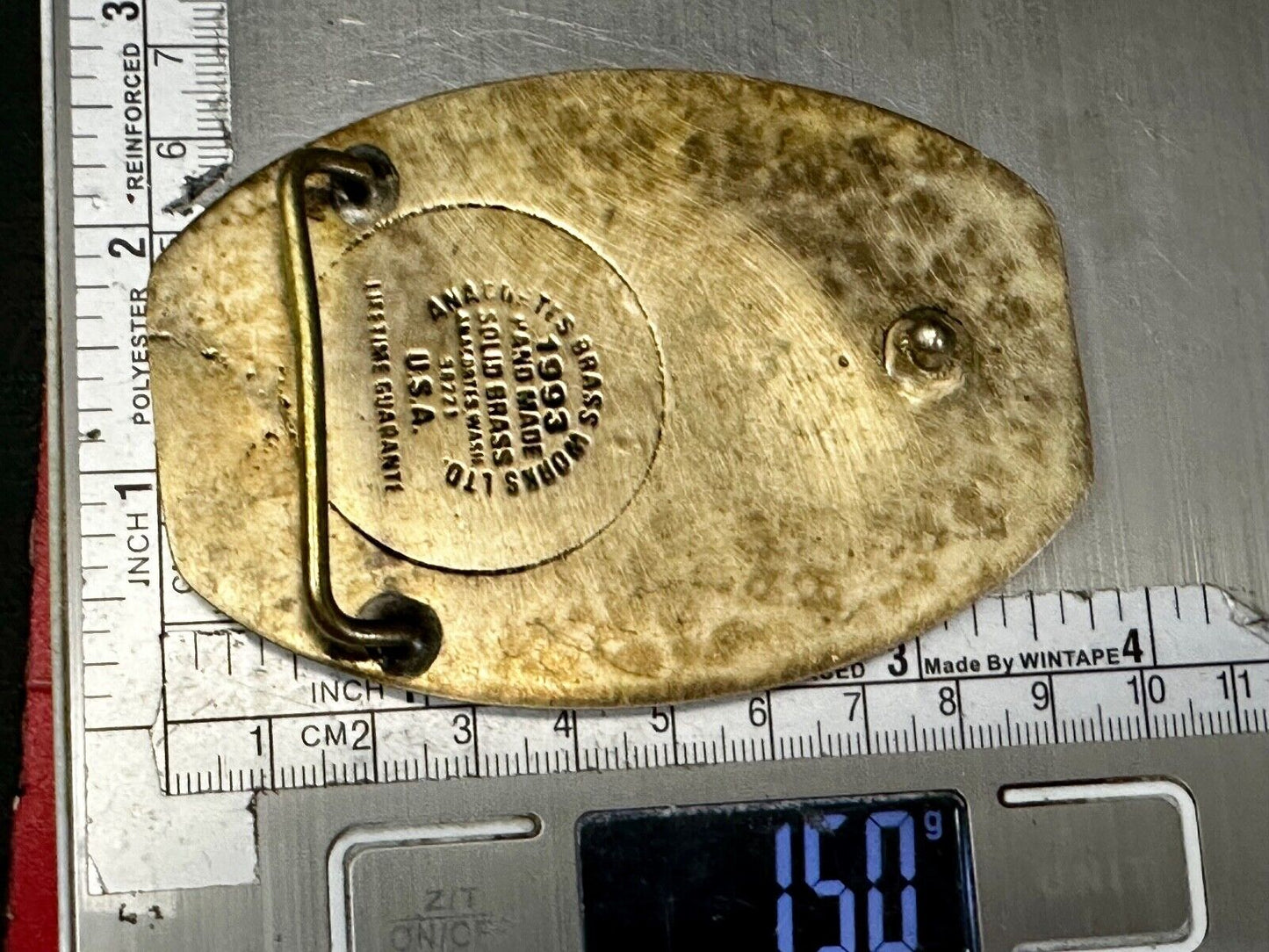 Ultramar Colt Construction Co 1993 Oils Quality W/ Safety Anacortes Belt Buckle