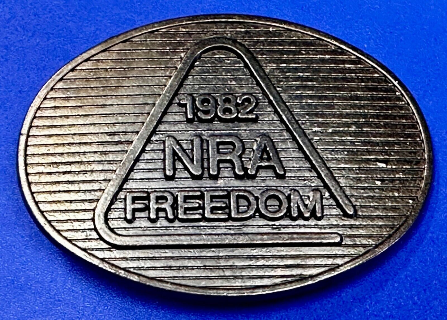1982 NRA Freedom National Rifle Association Vintage Belt Buckle