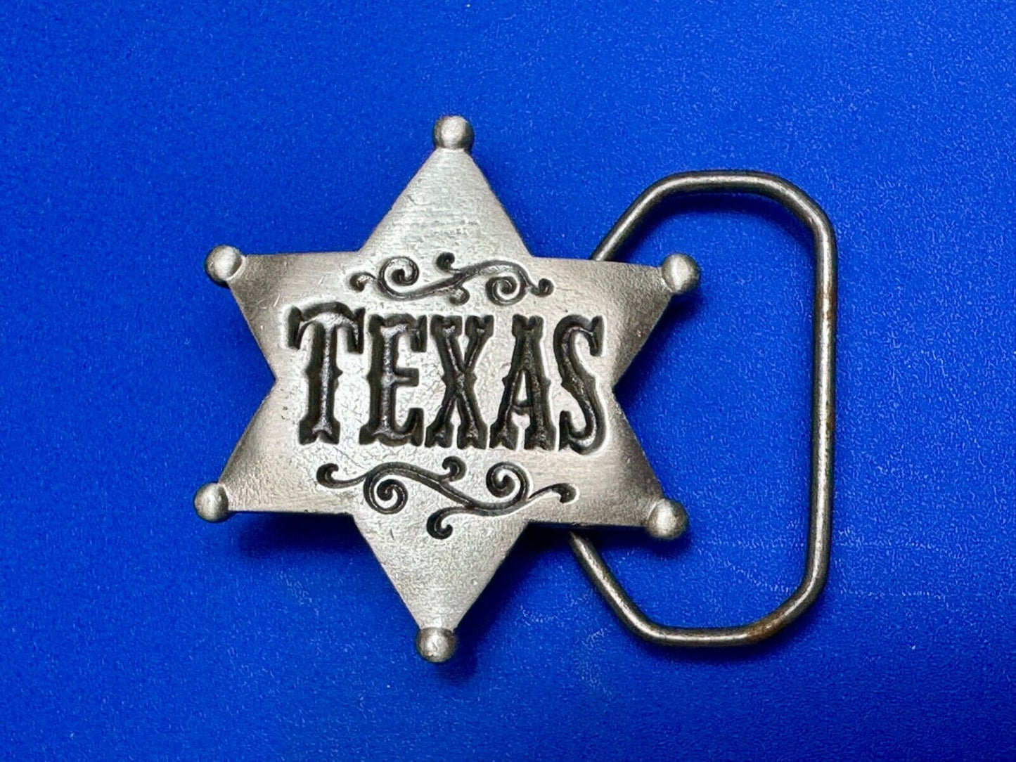 Texas Lone star - old school Sheriff Badge shaped Great American belt buckle