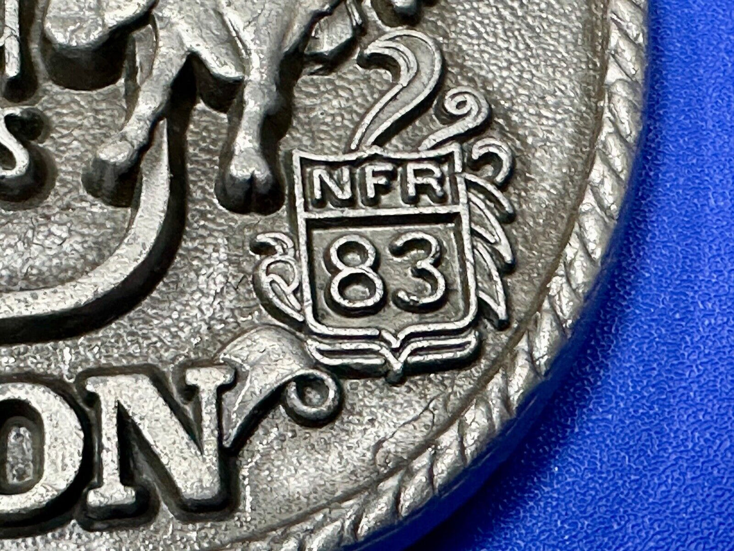 1993 Hesston National Finals Rodeo NFR 25th year celebration Belt Buckle