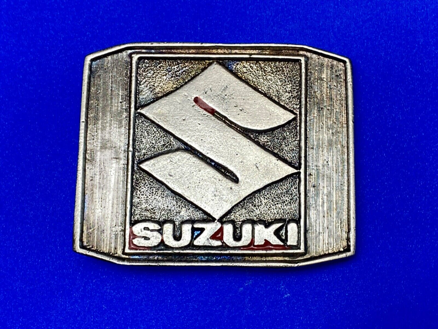 SUZUKI MOTORCYCLE COMMEMORATIVE METAL BELT BUCKLE