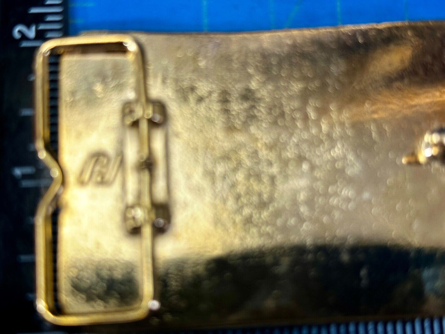 Austin Texas Distributing and Manufacturing 1987 - 1988 Gold Tone Belt Buckle