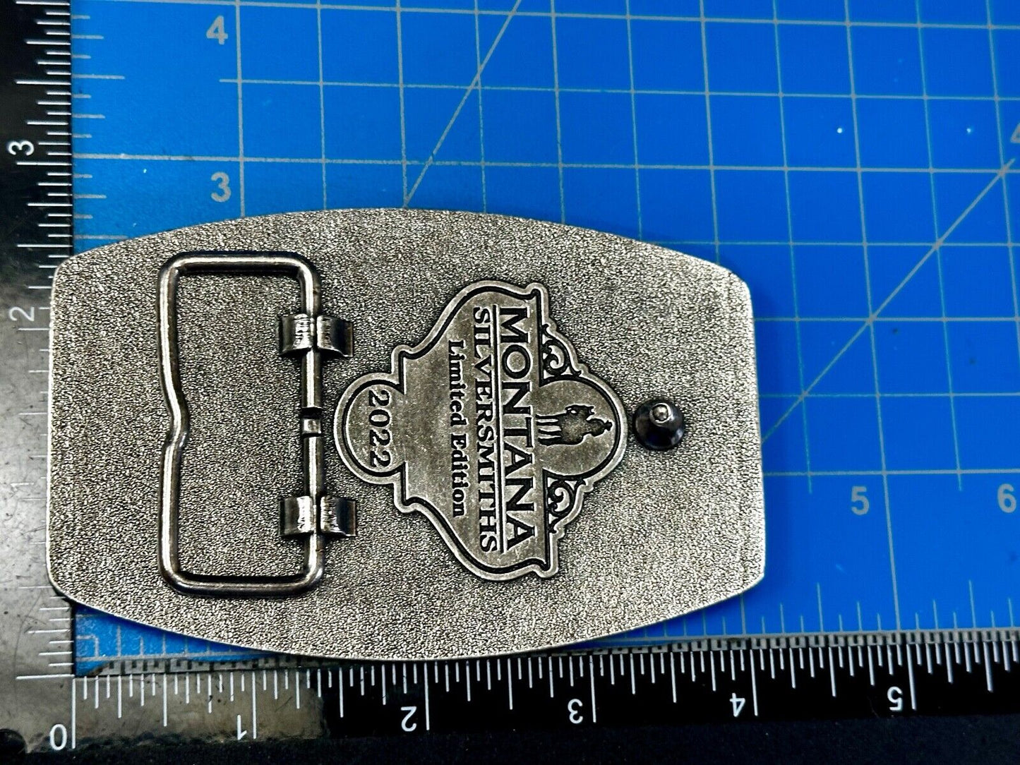 2022 Pendleton Whisky Let'er Buck Montana Silversmith Rodeo Cowboys Belt Buckle