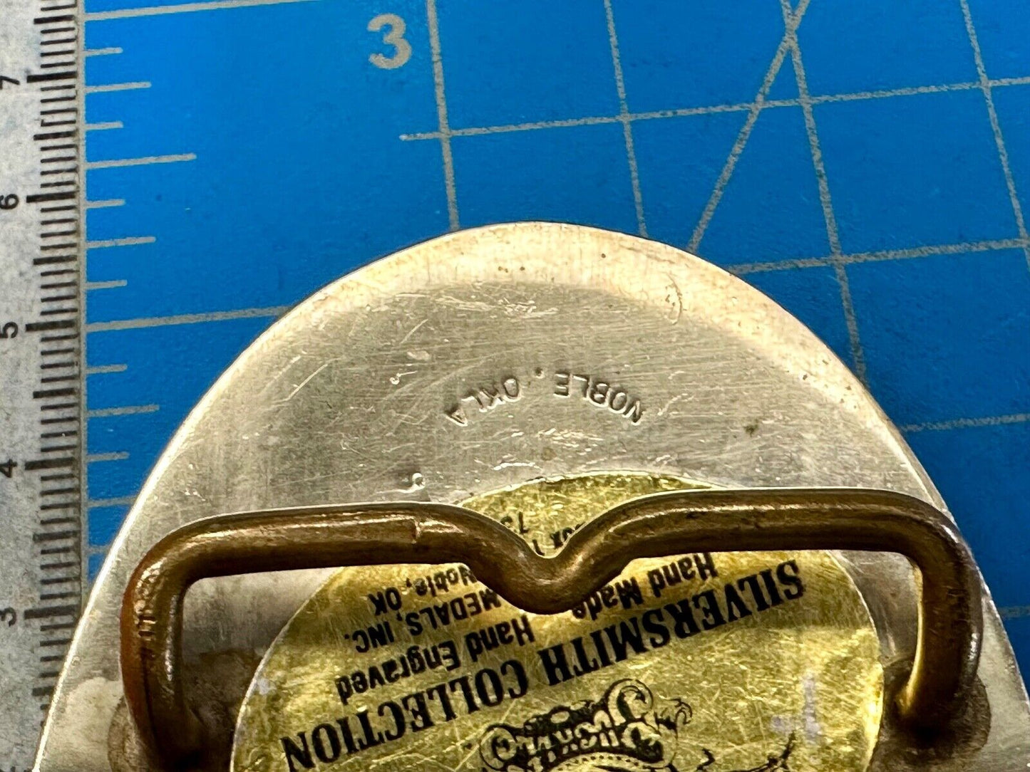 The Great State of Oregon Vintage inlaid ADM Silversmith Collection belt buckle