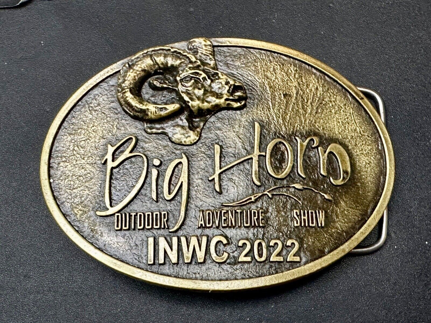 BIG HORN SHOW 2022 Outdoor Adventure Inland N.W. INWC Spokane WA Belt Buckle