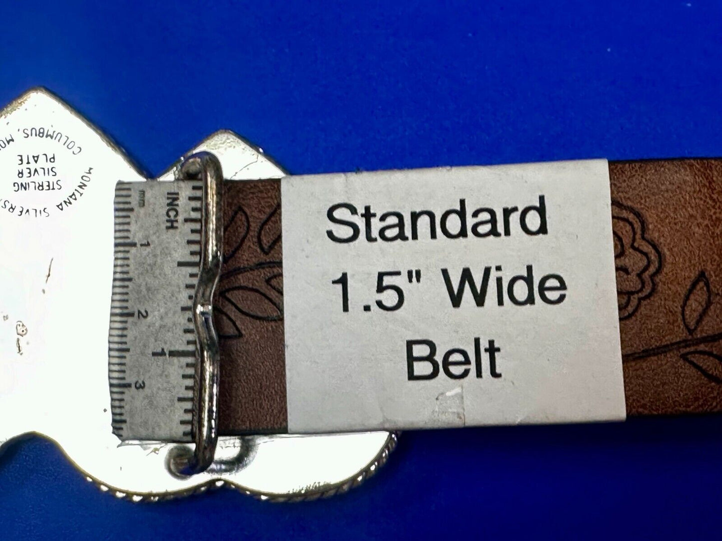 Three Triple Hearts With Initial Letter D Montana Silversmiths Belt Buckle