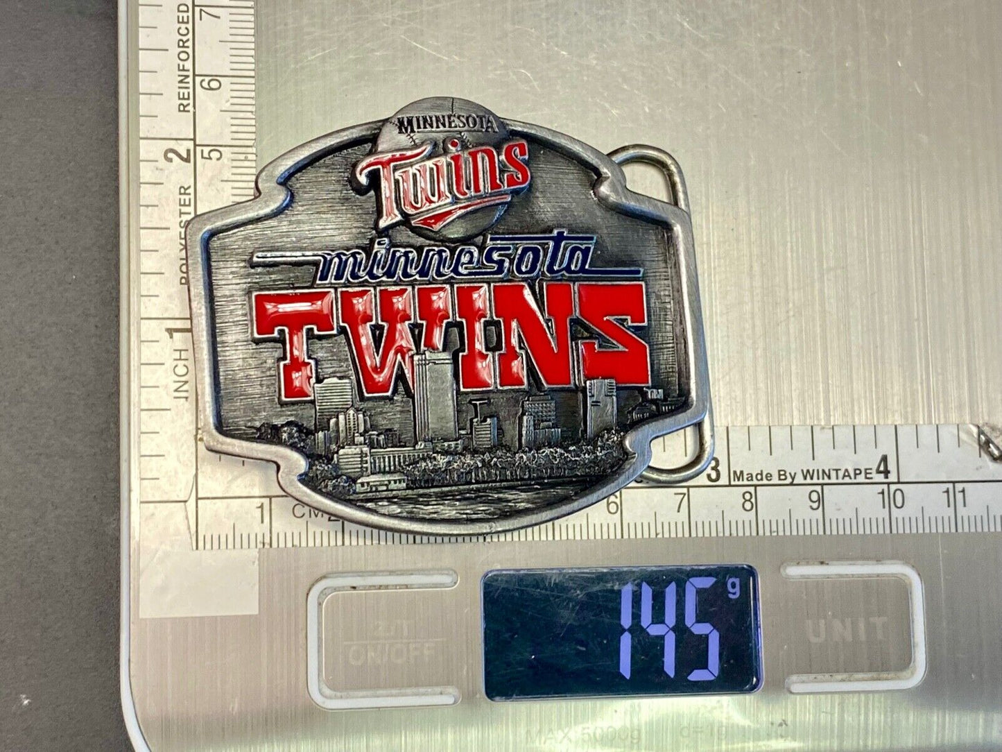 Vintage 1999 Minnesota Twins Belt Buckle Mlb Baseball Team - Ultimate Fan Gift!