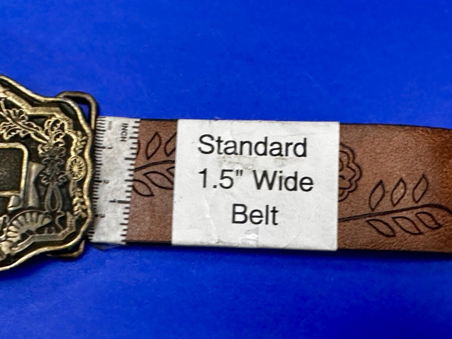 1970s JIM Name - Custom Brass Tone Metal Oden USA Personalized Belt Buckle