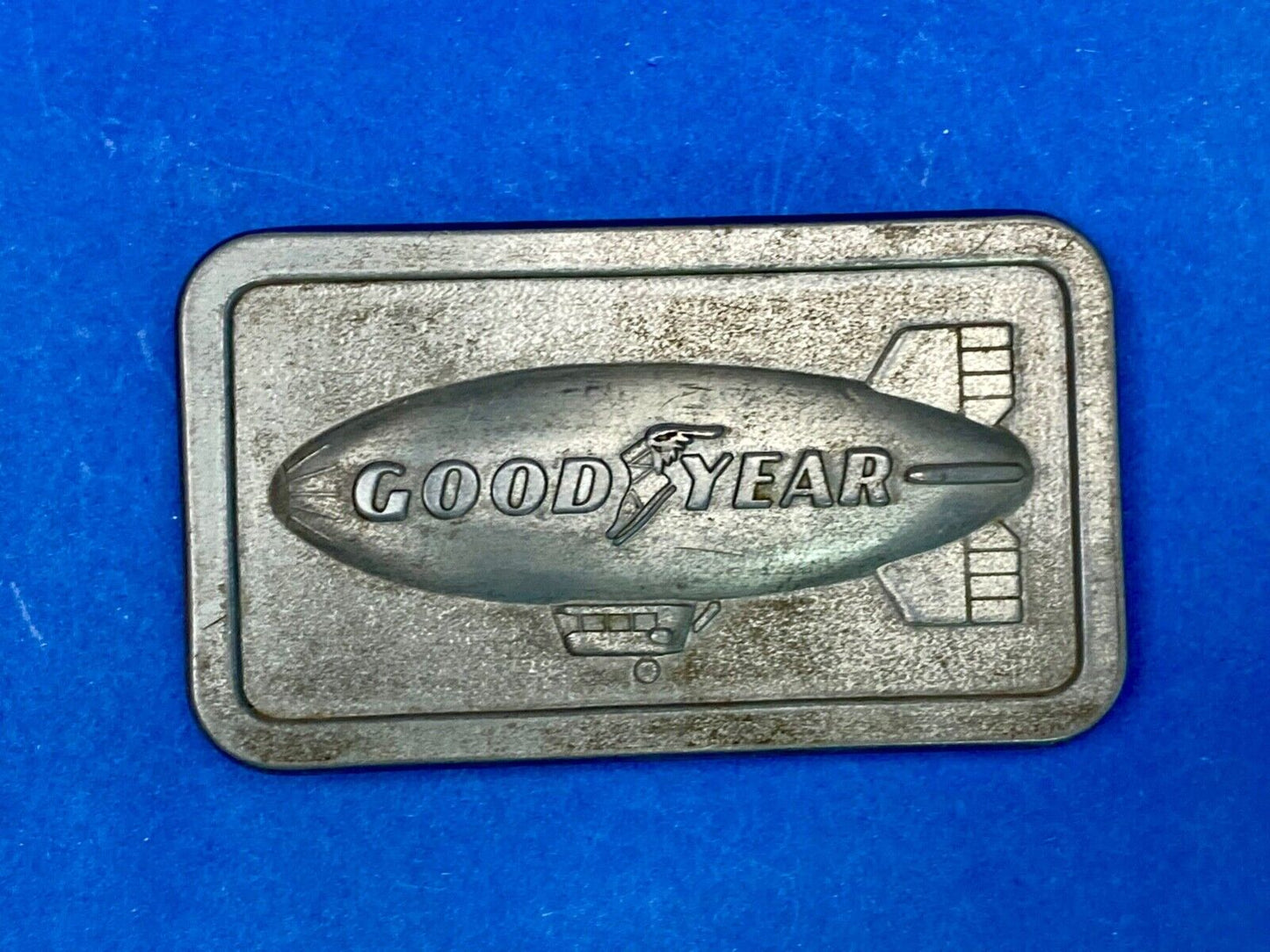The Goodyear Blimp - Sporting Events, Tire And Rubber Company Belt Buckle