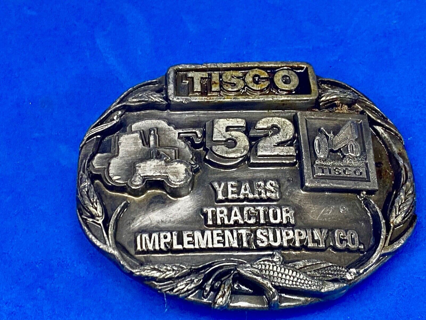 Tisco Tractor Implement Supply Agriculture Farm Farming 52 Year Belt Buckle