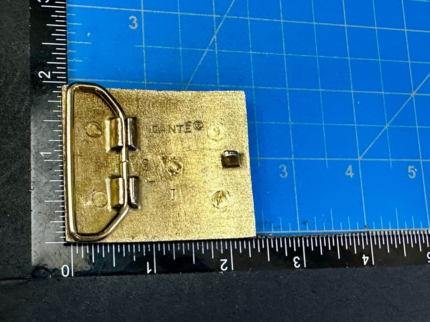 Tennis Racket Ball Sports Game Athlete Commemorative Gold Tone Small Belt Buckle