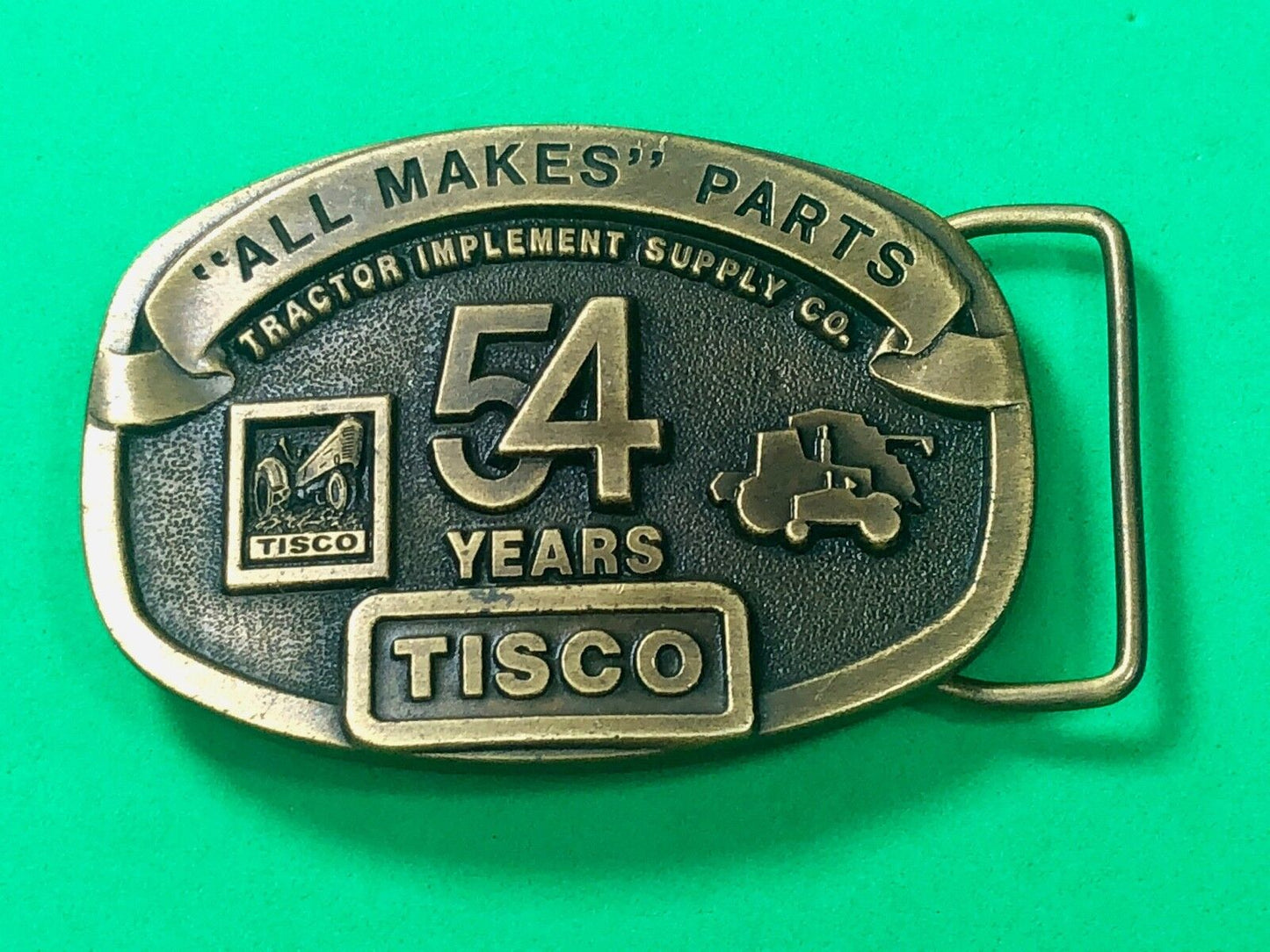 Vintage 1991 Tisco All makes Parts - tractor supply farm 54 years belt buckle