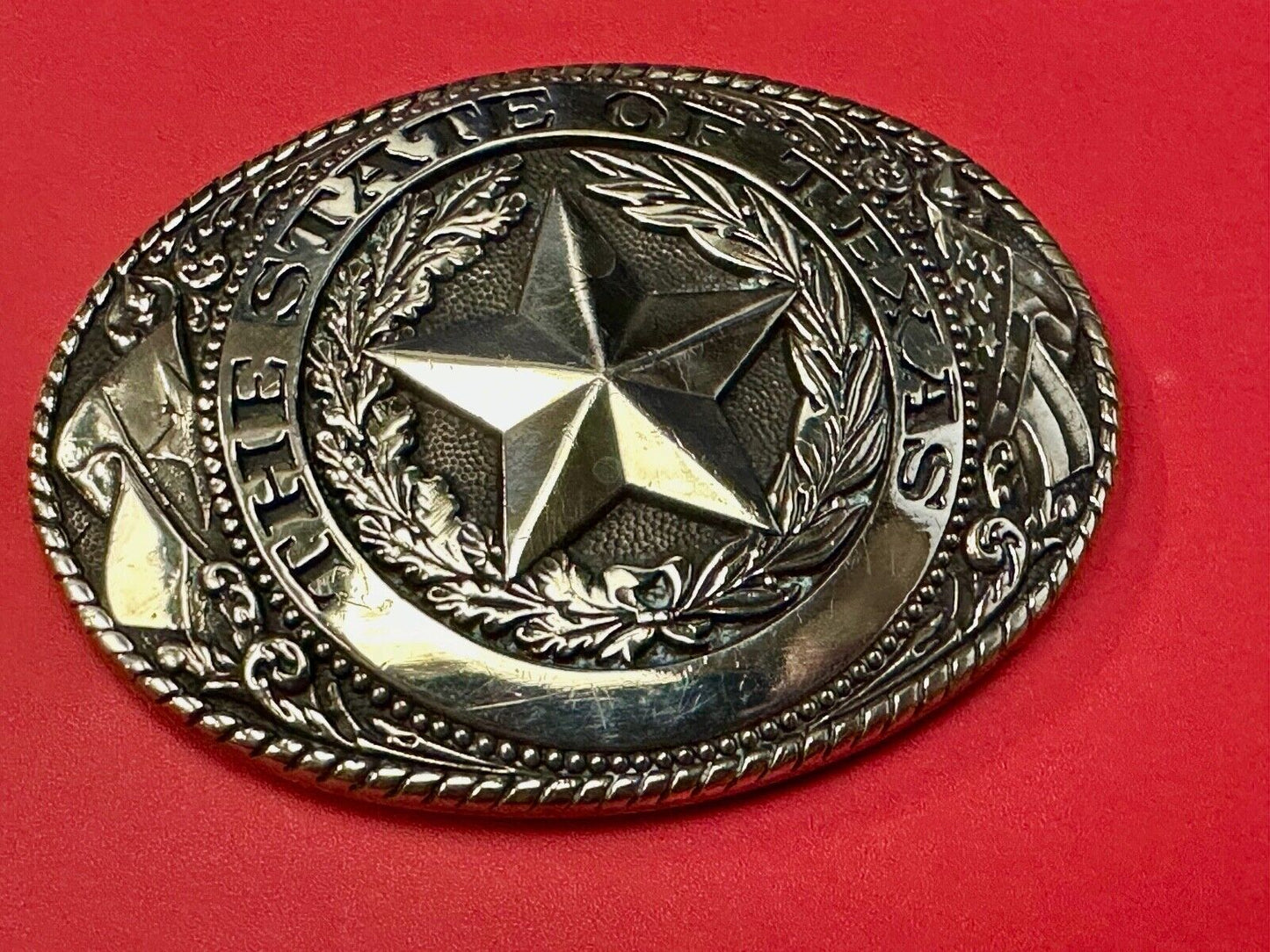 The Great State of Texas, Lone Star - Tony Lama Collection western belt buckle