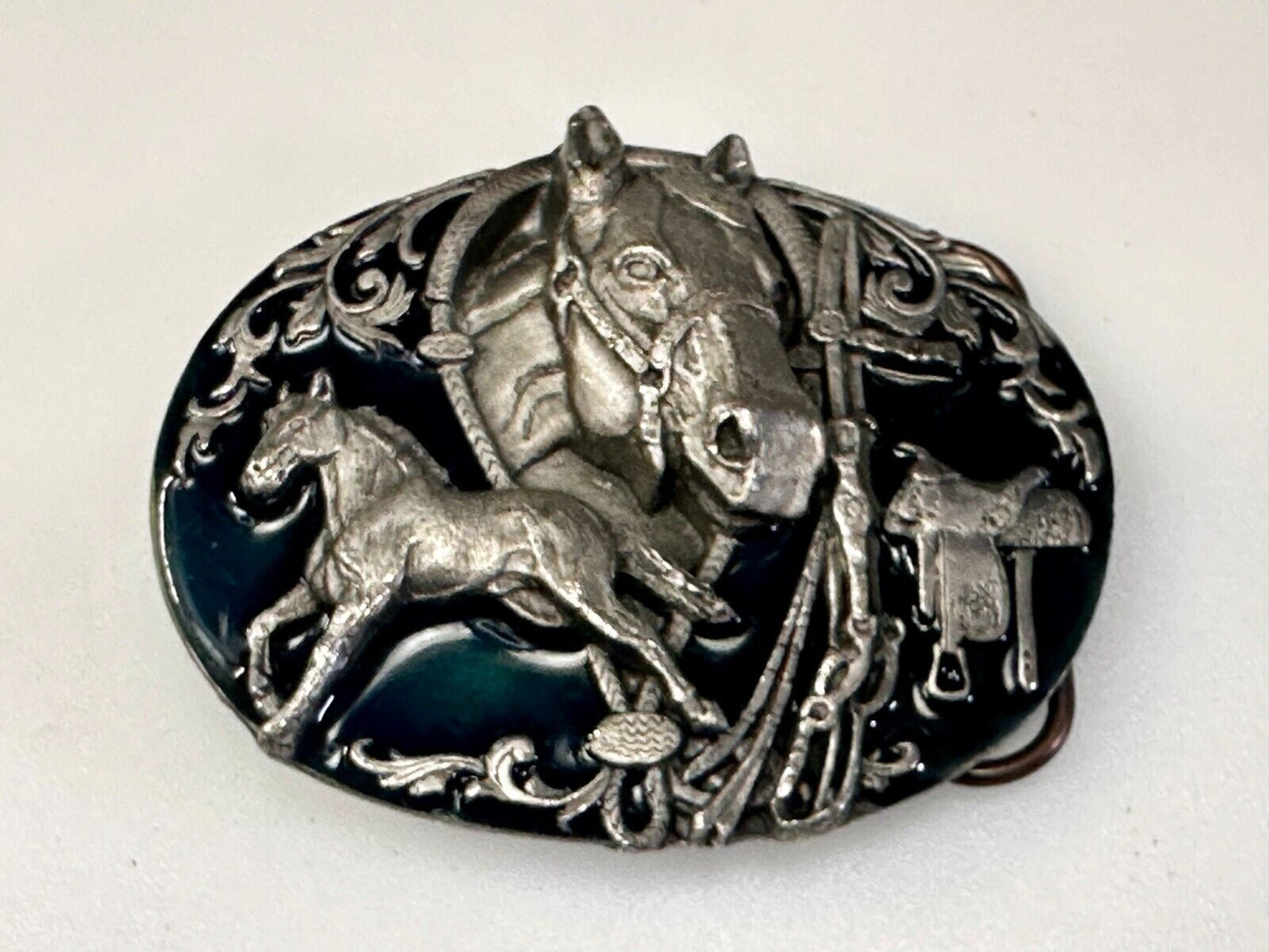 The Wild Horse Commemorative Vintage 1988 Siskiyou Belt Buckle K-80