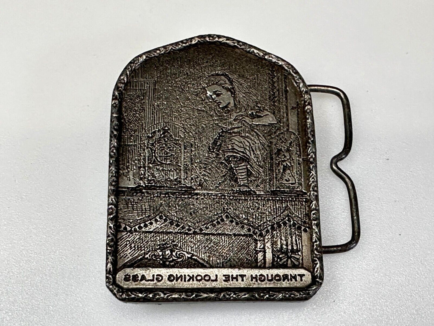 Alice In Wonderland Through The Looking Glass Vintage 1974 Belt Buckle- Bergamot