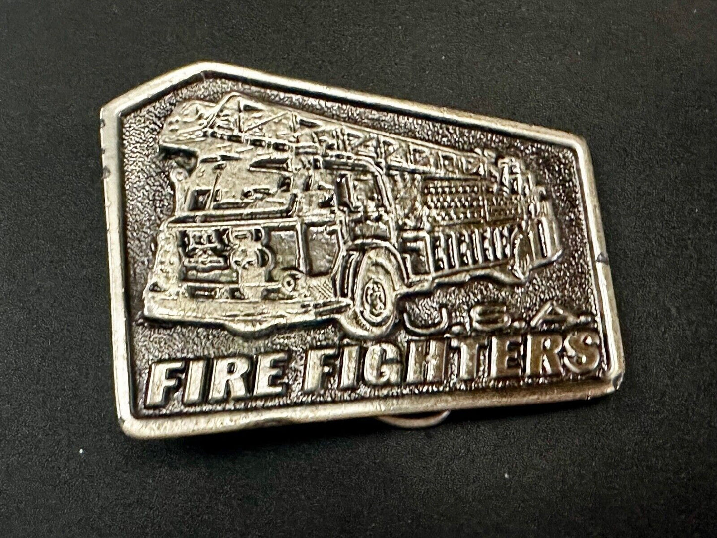 USA American Firefighters Ladder Truck Commemorative metal color Belt Buckle