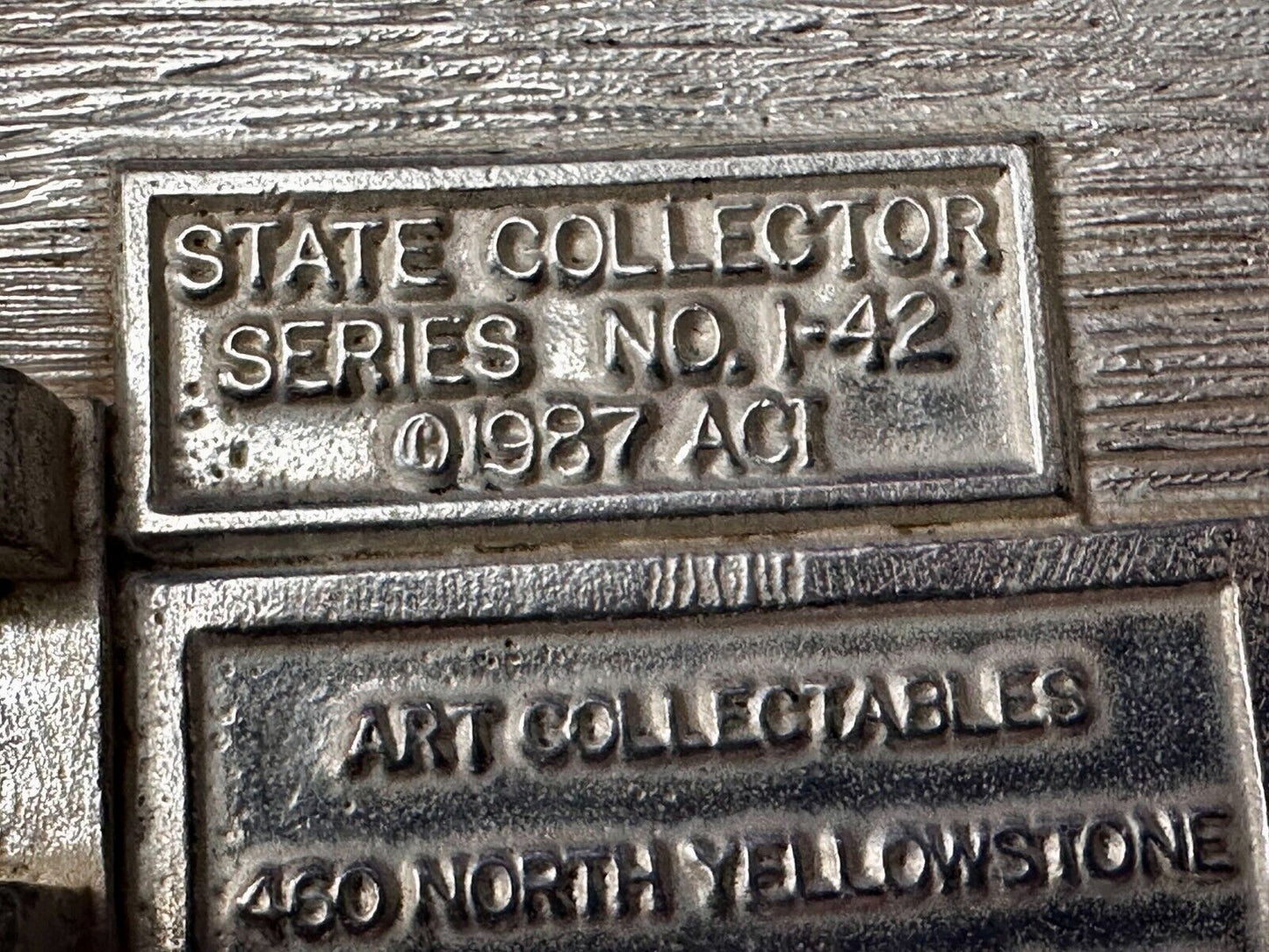 The Seal of the State of Washington 1889 Peanaway Vtg 1987 Collector Belt Buckle