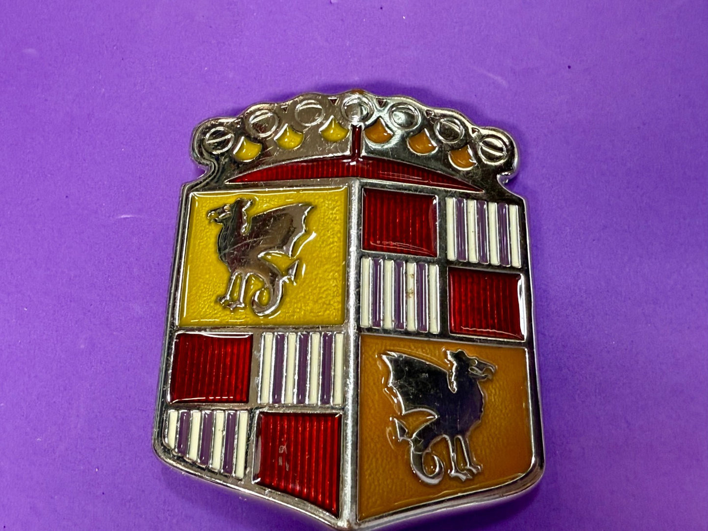 BAD B.A.D. Motor Company 1948 Dragon Crest Shield Logo Promotional Belt Buckle