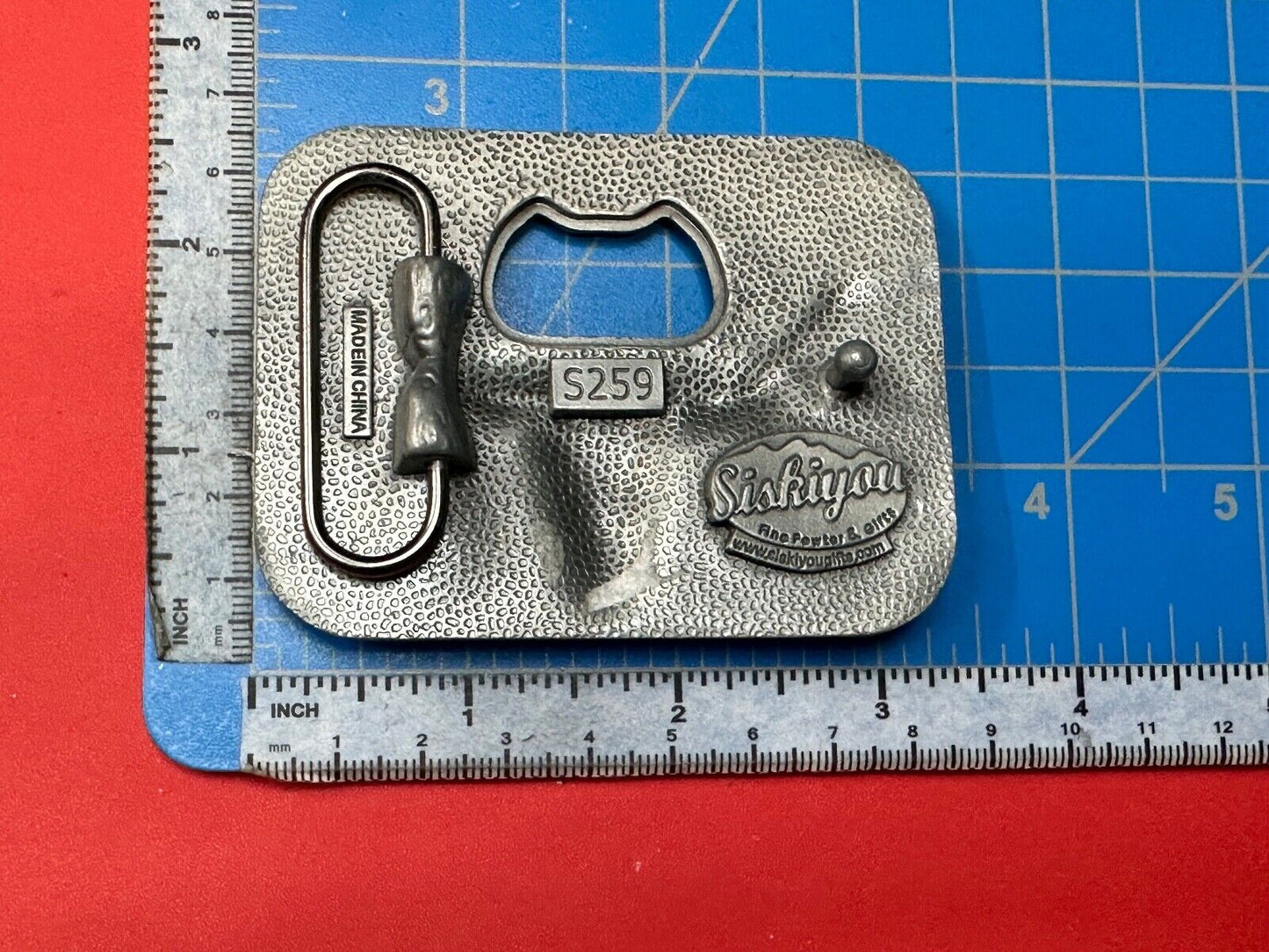 Texas Longhorn Cow cowboys cowgirls western belt buckle by Siskiyou 5259