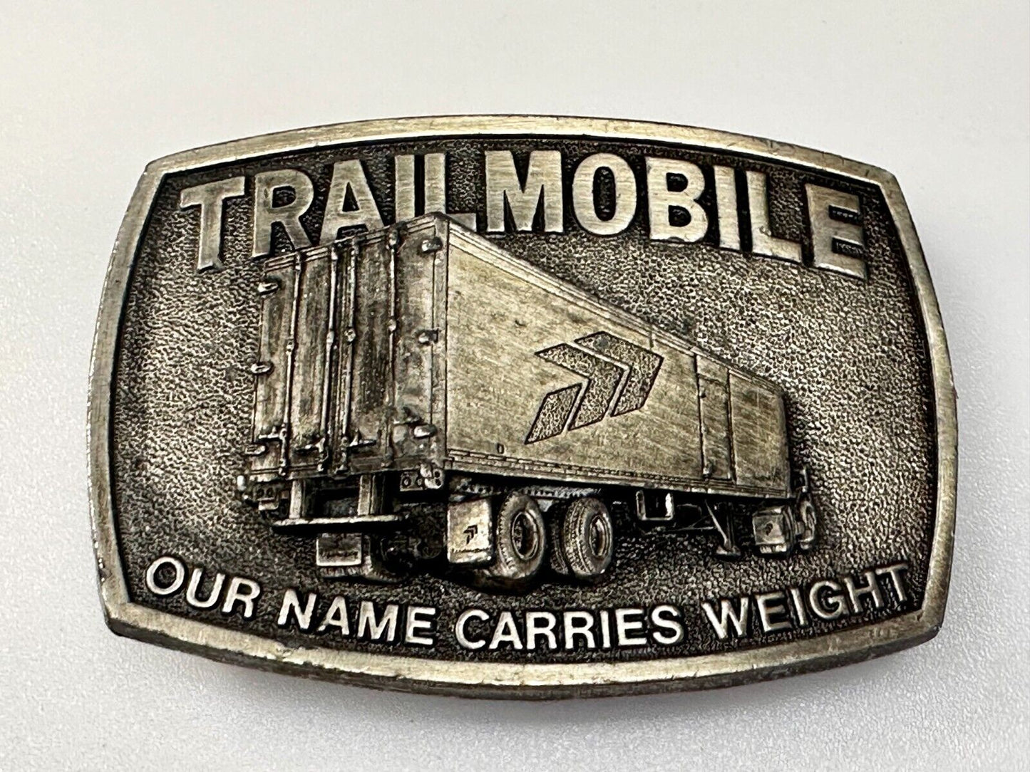 Trailmobile Our Name Carries Weight Semi Truck Long Haulers Trucker Belt Buckle
