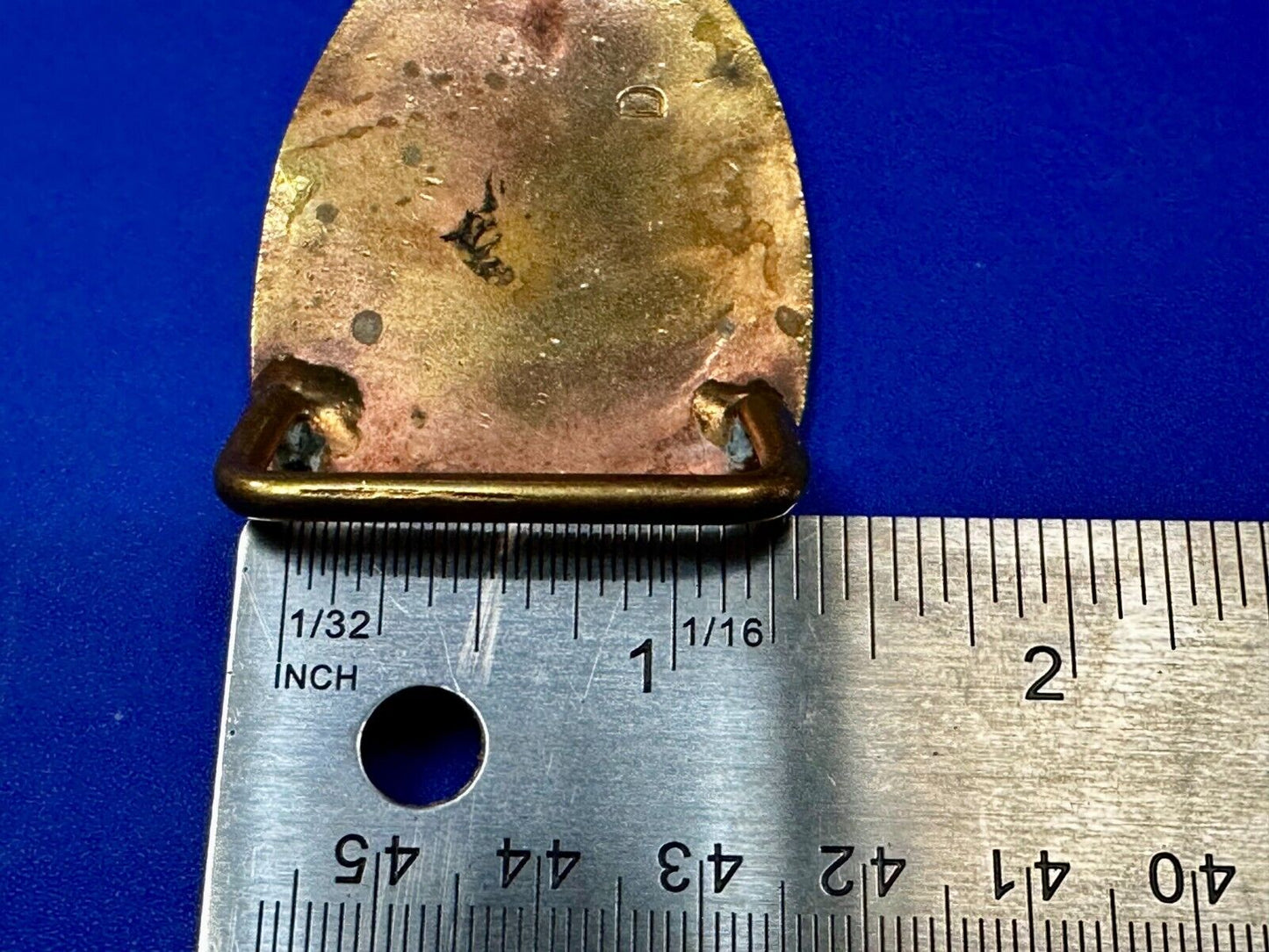 Black inland Fall Tree Small Hippy Vibe Brass Belt Buckle for up to a 1.25" belt
